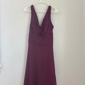 Floor length dress in color wine size 10